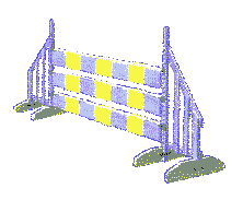 Illustration d'un obstacle en palanques».