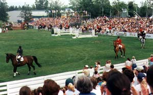 Photo de la parade des cavaliers à Blainville