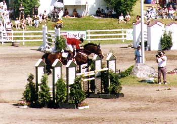 Photo d'Éric Lamaze sur les barres de Spa